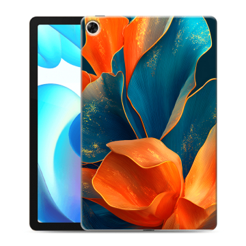 Силиконовый чехол на Realme Pad с принтом Цветы Силиконовый чехол на Realme Pad с принтом Цветы
