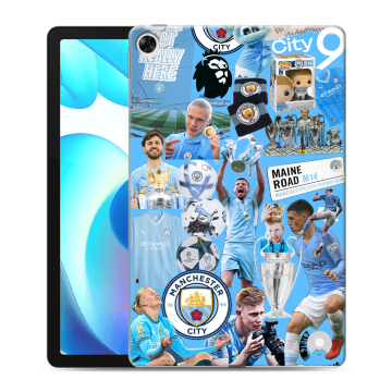 Силиконовый чехол на Realme Pad с принтом Man City Манчестер Сити Силиконовый чехол на Realme Pad с принтом Man City Манчестер Сити