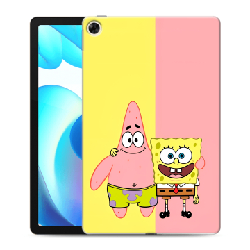 Силиконовый чехол на Realme Pad с принтом Спанч боб Спанчбоб