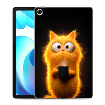 Силиконовый чехол на Realme Pad с принтом Смешной кот