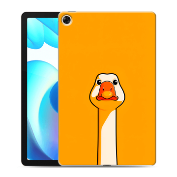 Силиконовый чехол на Realme Pad с принтом Смешная утка Силиконовый чехол на Realme Pad с принтом Смешная утка