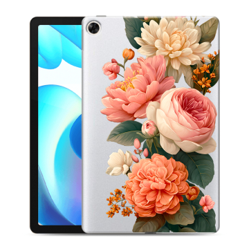 Силиконовый чехол на Realme Pad с принтом цветы Силиконовый чехол на Realme Pad с принтом цветы