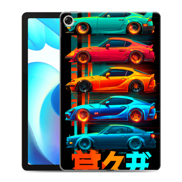 Силиконовый чехол на Realme Pad с принтом машины тачки Силиконовый чехол на Realme Pad с принтом машины тачки