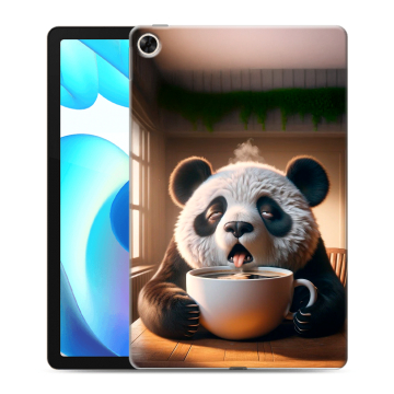 Силиконовый чехол на Realme Pad с принтом смешная панда