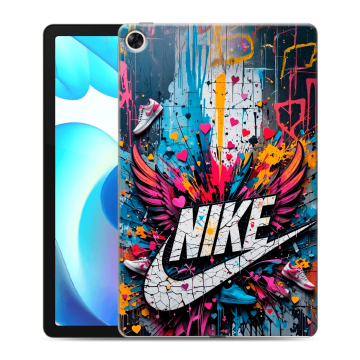 Силиконовый чехол на Realme Pad с принтом Nike Найк Силиконовый чехол на Realme Pad с принтом Nike Найк