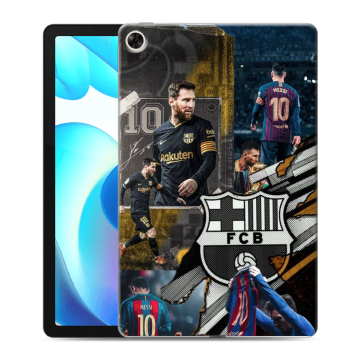 Силиконовый чехол на Realme Pad с принтом Messi Barcelona