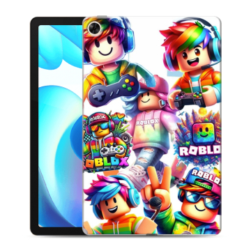 Силиконовый чехол на Realme Pad с принтом Roblox Роблокс