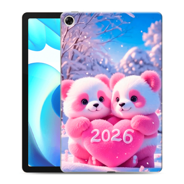 Силиконовый чехол на Realme Pad с принтом Новый год
