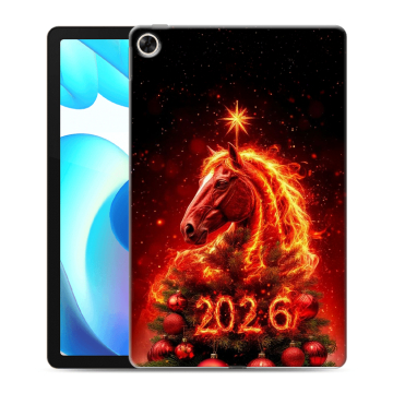 Силиконовый чехол на Realme Pad с принтом Новый год