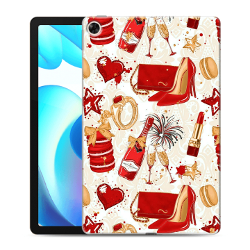 Силиконовый чехол на Realme Pad с принтом Новый год