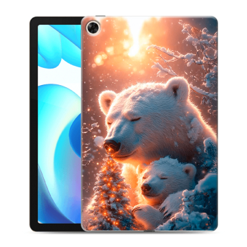 Силиконовый чехол на Realme Pad с принтом Новый год