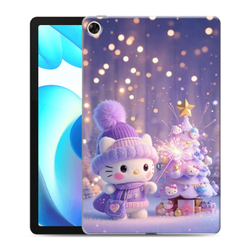 Силиконовый чехол на Realme Pad с принтом Новый год