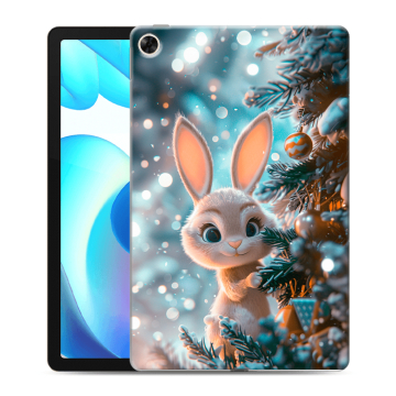 Силиконовый чехол на Realme Pad с принтом Новый год