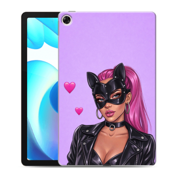 Силиконовый чехол на Realme Pad с принтом женский