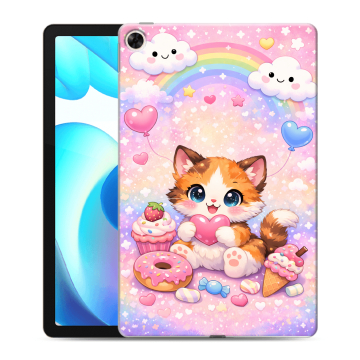Силиконовый чехол на Realme Pad с принтом для девочек