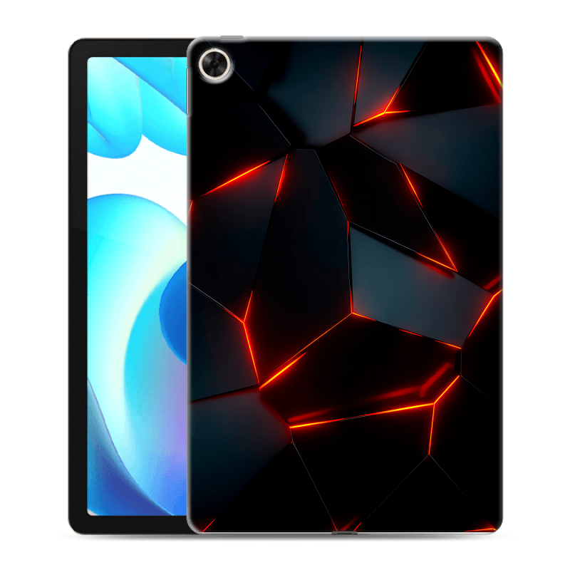 Силиконовый чехол на Realme Pad с принтом Яркие абстракции Силиконовый чехол на Realme Pad с принтом Яркие абстракции