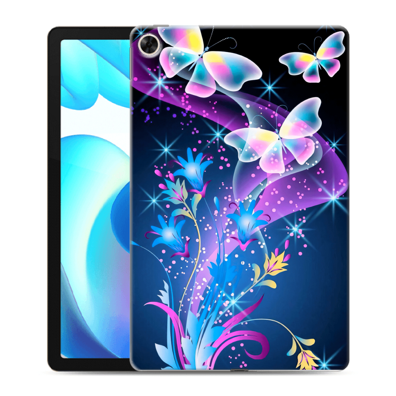 Силиконовый чехол на Realme Pad с принтом Бабочки Силиконовый чехол на Realme Pad с принтом Бабочки
