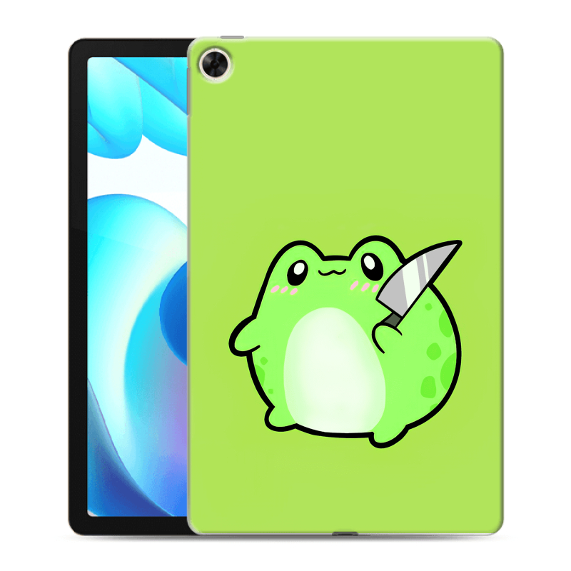 Силиконовый чехол на Realme Pad с принтом Лягушенок Силиконовый чехол на Realme Pad с принтом Лягушенок