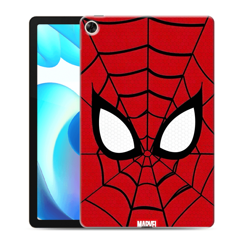 Силиконовый противоударный чехол на Realme Pad с принтом человек паук spiderman Силиконовый противоударный чехол на Realme Pad с принтом человек паук spiderman