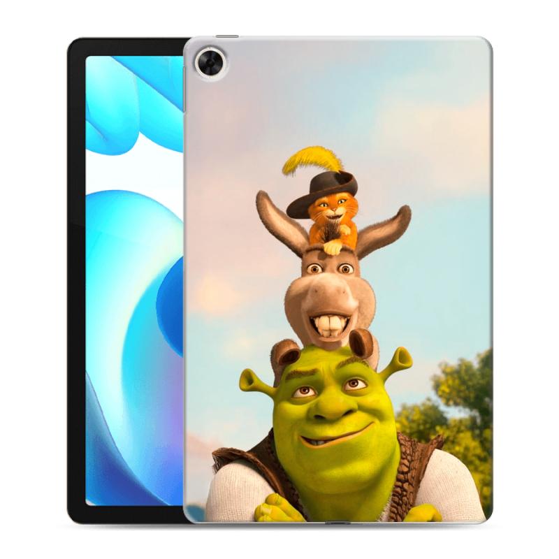 Силиконовый чехол на Realme Pad с принтом Шрек Shrek Силиконовый чехол на Realme Pad с принтом Шрек Shrek