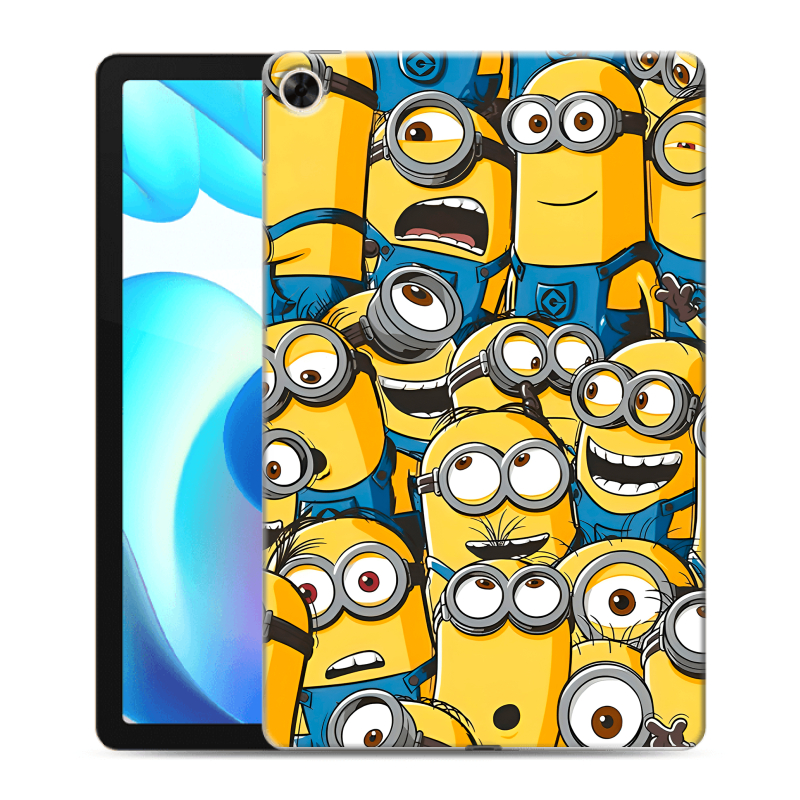 Силиконовый чехол на Realme Pad с принтом Миньоны Силиконовый чехол на Realme Pad с принтом Миньоны