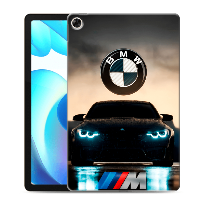 Силиконовый противоударный чехол на Realme Pad с принтом БМВ BMW Силиконовый противоударный чехол на Realme Pad с принтом БМВ BMW