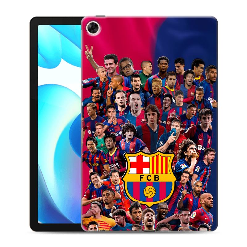 Силиконовый противоударный чехол на Realme Pad с принтом Барселона Barcelona Силиконовый противоударный чехол на Realme Pad с принтом Барселона Barcelona