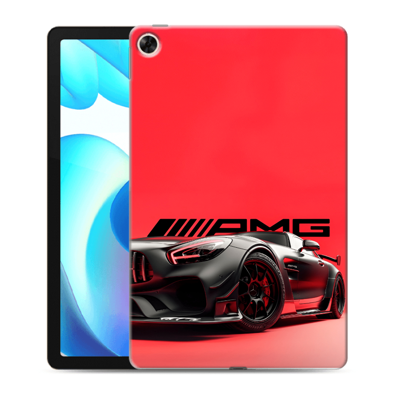 Силиконовый чехол на Realme Pad с принтом Мерседес Mercedes AMG Силиконовый чехол на Realme Pad с принтом Мерседес Mercedes AMG
