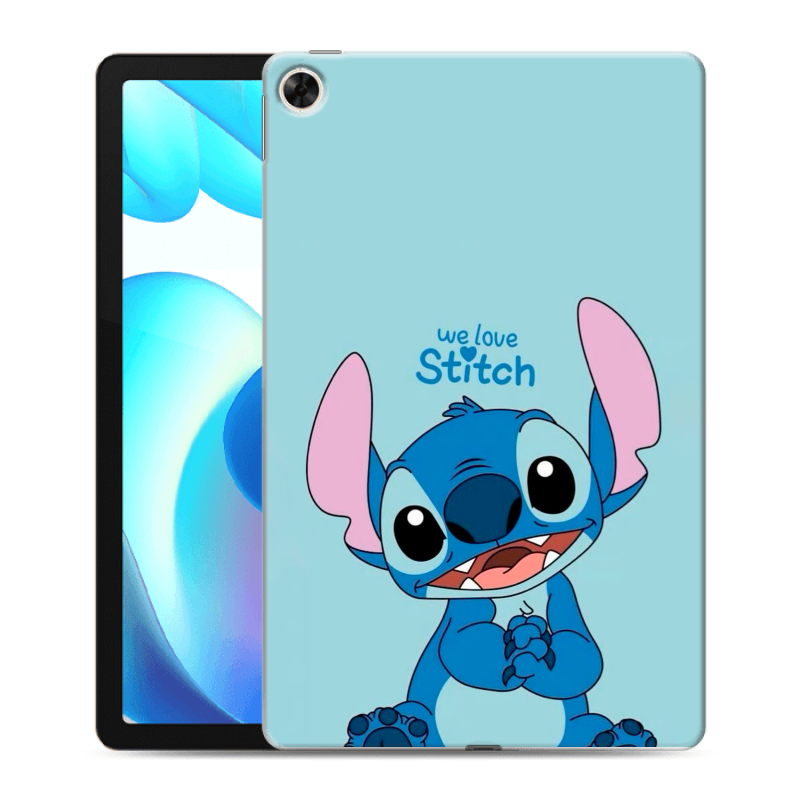 Силиконовый чехол на Realme Pad с принтом Лило и Стич Силиконовый чехол на Realme Pad с принтом Лило и Стич