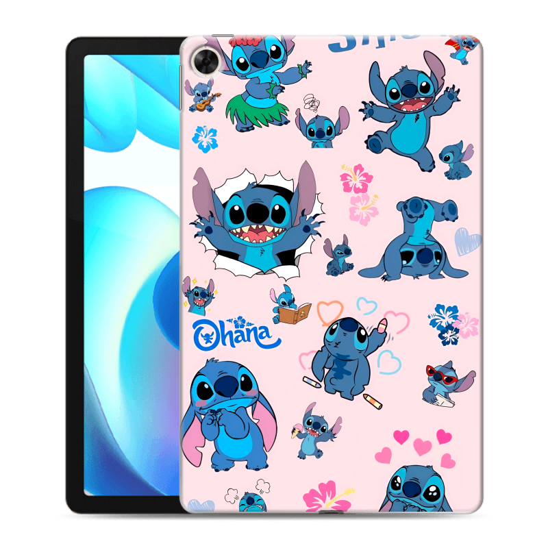 Силиконовый чехол на Realme Pad с принтом Лило и Стич Силиконовый чехол на Realme Pad с принтом Лило и Стич