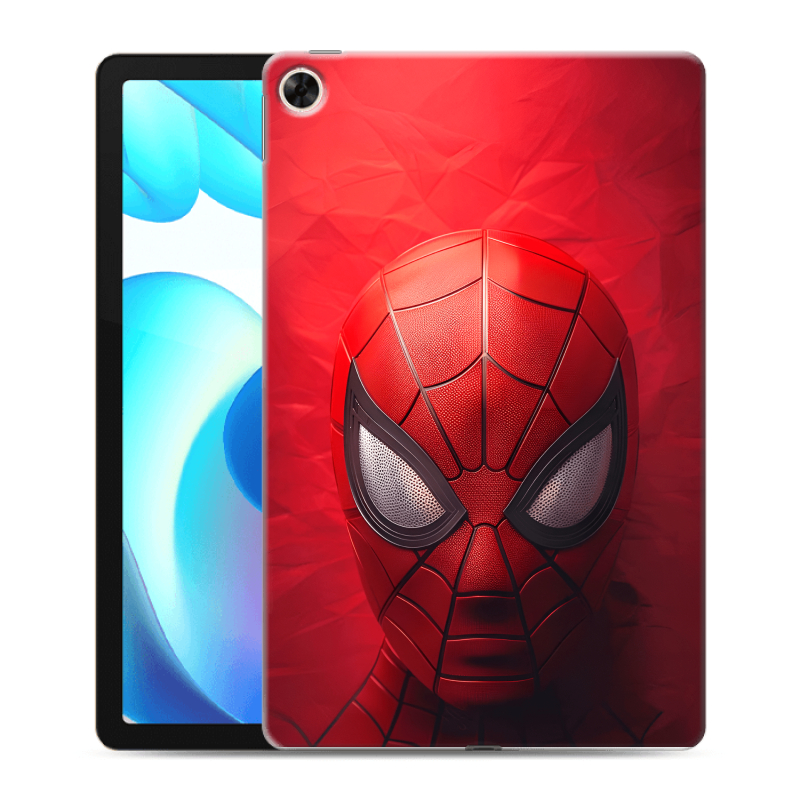 Силиконовый противоударный чехол на Realme Pad с принтом Spiderman Человек паук Силиконовый противоударный чехол на Realme Pad с принтом Spiderman Человек паук