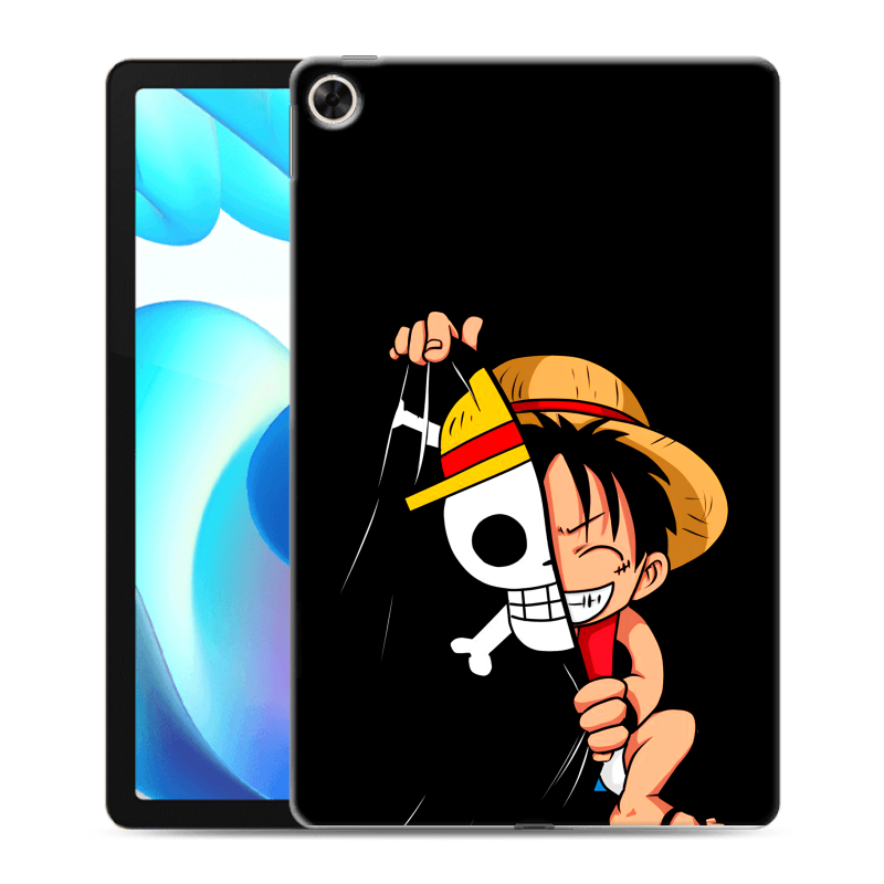 Силиконовый противоударный чехол на Realme Pad с принтом One Piece Ван Пис Силиконовый противоударный чехол на Realme Pad с принтом One Piece Ван Пис