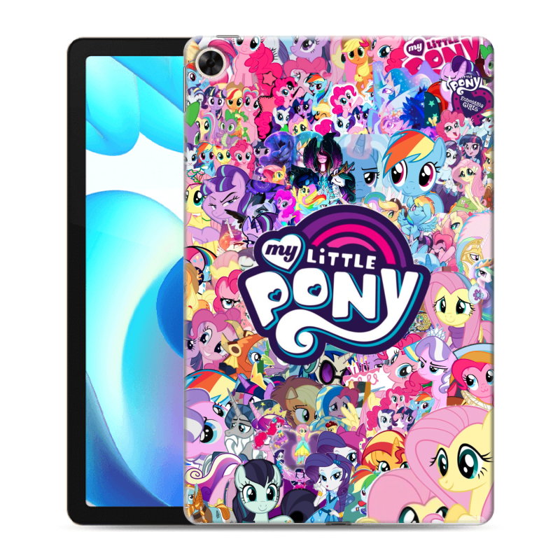 Силиконовый чехол на Realme Pad с принтом My little pony Дружба чудо Силиконовый чехол на Realme Pad с принтом My little pony Дружба чудо