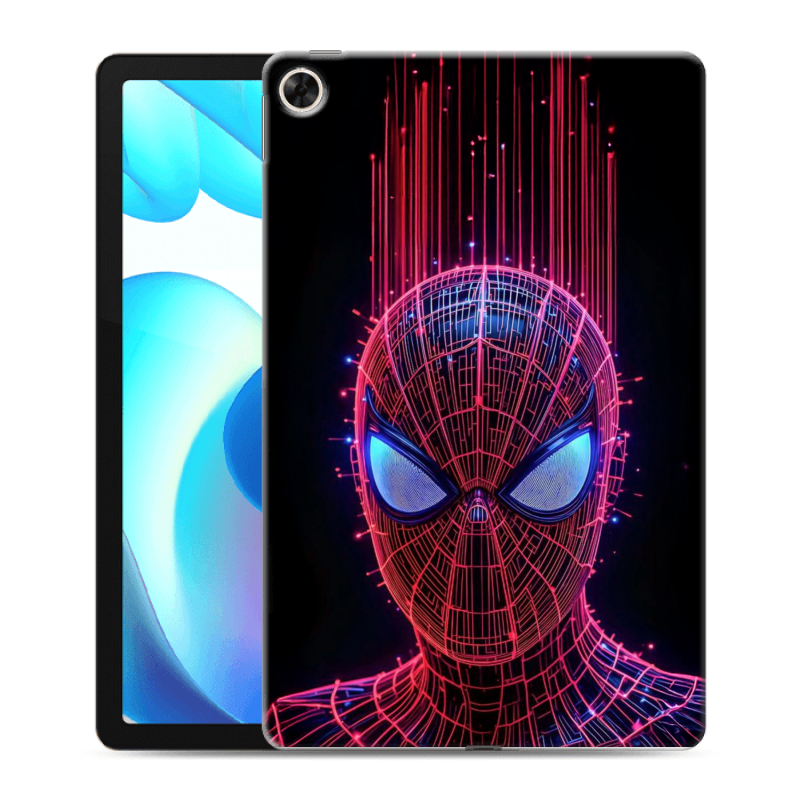 Силиконовый противоударный чехол на Realme Pad с принтом Spiderman Человек паук Силиконовый противоударный чехол на Realme Pad с принтом Spiderman Человек паук