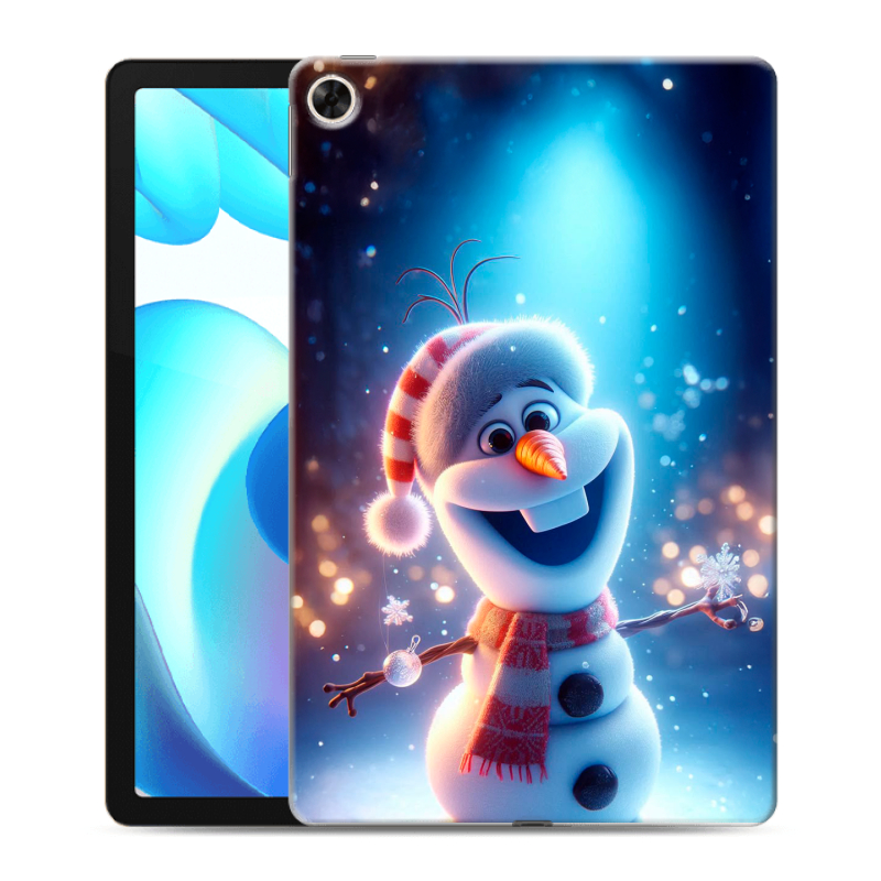 Силиконовый чехол на Realme Pad с принтом Новый год Силиконовый чехол на Realme Pad с принтом Новый год
