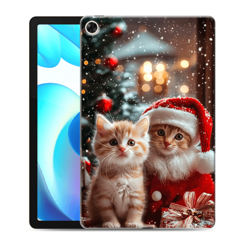 Силиконовый чехол на Realme Pad с принтом Новый год Силиконовый чехол на Realme Pad с принтом Новый год
