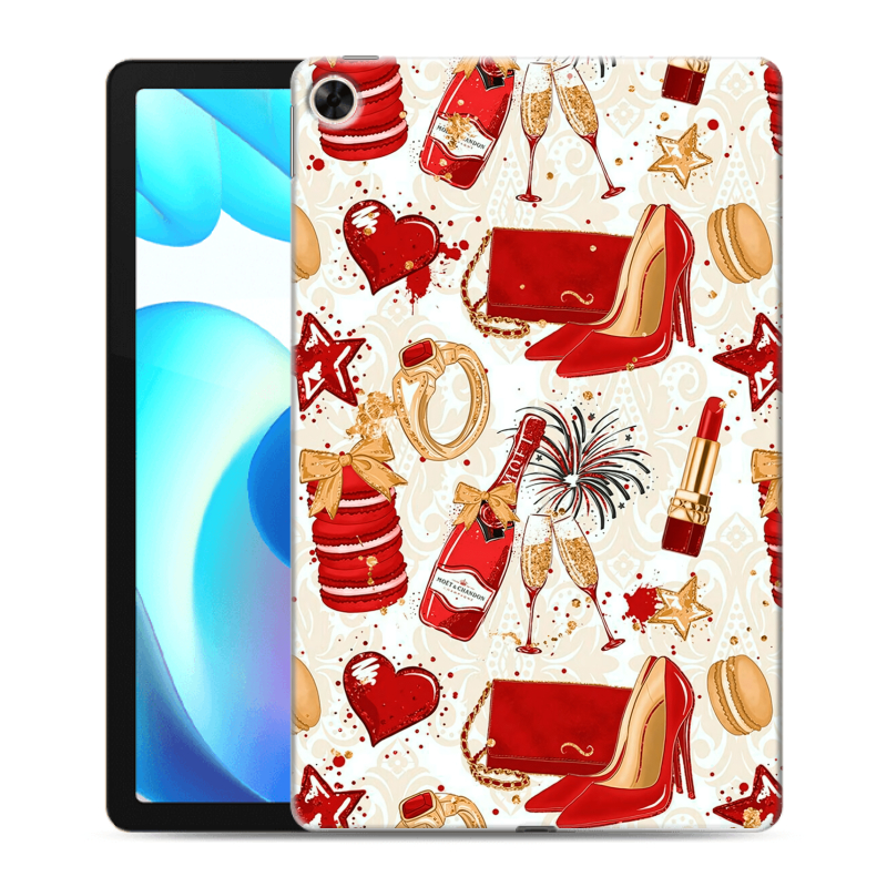 Силиконовый чехол на Realme Pad с принтом Новый год Силиконовый чехол на Realme Pad с принтом Новый год