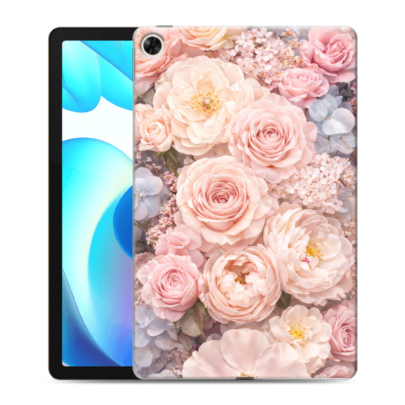 Силиконовый противоударный чехол на Realme Pad с принтом женский Силиконовый противоударный чехол на Realme Pad с принтом женский