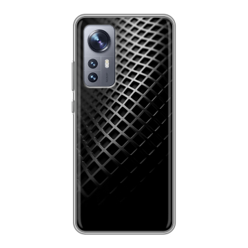Силиконовый чехол на Xiaomi 12 с принтом Текстура металла Силиконовый чехол на Xiaomi 12 с принтом Текстура металла