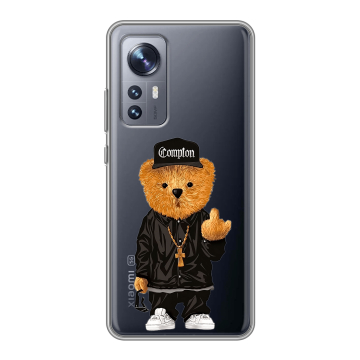 Силиконовый чехол на Xiaomi 12 с принтом Плюшевый медведь Силиконовый чехол на Xiaomi 12 с принтом Плюшевый медведь