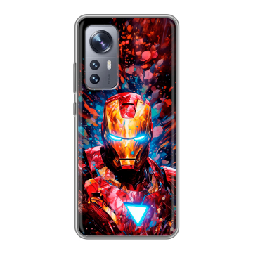 Силиконовый чехол на Xiaomi 12 с принтом Железный человек Ironman Силиконовый чехол на Xiaomi 12 с принтом Железный человек Ironman