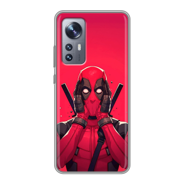 Силиконовый чехол на Xiaomi 12 с принтом Дедпул Deadpool