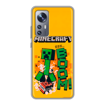 Силиконовый чехол на Xiaomi 12 с принтом Майнкрафт Minecraft Силиконовый чехол на Xiaomi 12 с принтом Майнкрафт Minecraft