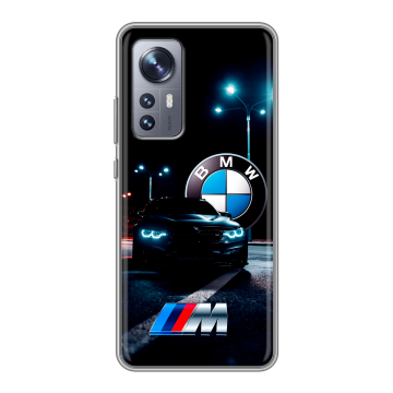Силиконовый чехол на Xiaomi 12 с принтом БМВ BMW