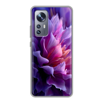 Силиконовый чехол на Xiaomi 12 с принтом женский цветы Силиконовый чехол на Xiaomi 12 с принтом женский цветы