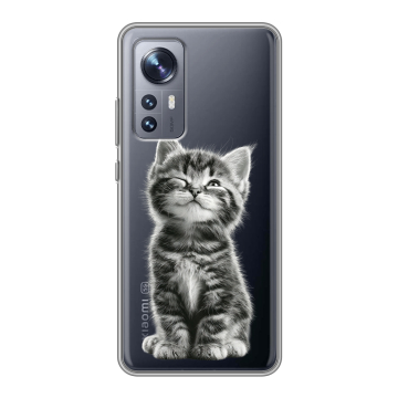 Силиконовый чехол на Xiaomi 12 с принтом Котенок Силиконовый чехол на Xiaomi 12 с принтом Котенок