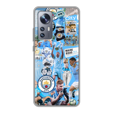 Силиконовый чехол на Xiaomi 12 с принтом Man City Манчестер Сити Силиконовый чехол на Xiaomi 12 с принтом Man City Манчестер Сити