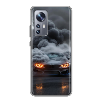Силиконовый чехол на Xiaomi 12 с принтом BMW БМВ