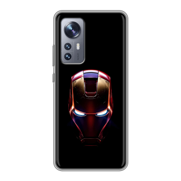 Силиконовый чехол на Xiaomi 12 с принтом IronMan Железный человек Силиконовый чехол на Xiaomi 12 с принтом IronMan Железный человек
