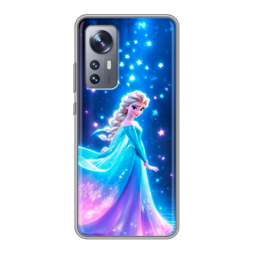 Силиконовый чехол на Xiaomi 12 с принтом Холодное сердце Frozen Силиконовый чехол на Xiaomi 12 с принтом Холодное сердце Frozen